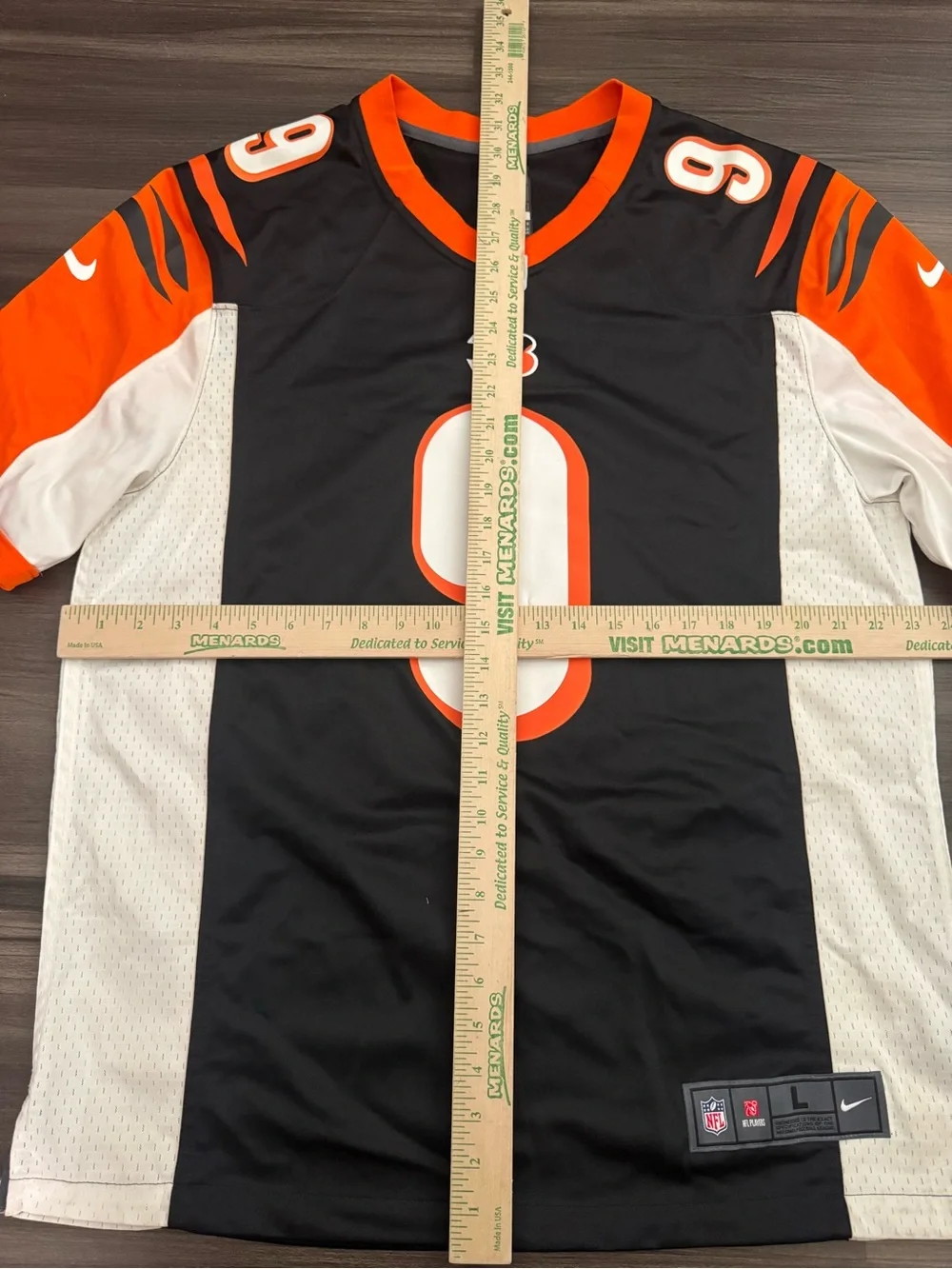 Nike Cincinnati Bengals Joe Burrow #9 NFL On Field Game Home Jersey Men Large
